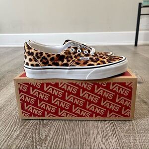 VANS Women's Era Leopard Print Black Size 5.5